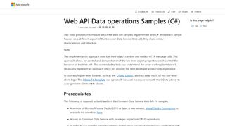 
                            2. Web-API-Beispiele (C#) (Entwicklerhandbuch zu Dynamics 365 for ...