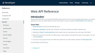 
                            5. Web API - Fitbit SDK