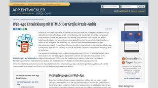 
                            9. Web-App Entwicklung mit HTML5: Der Große Praxis-Guide