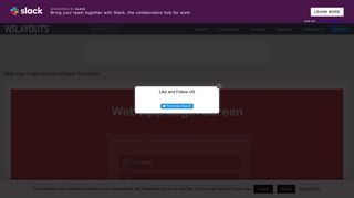 
                            2. Web App Login Screen Widget Template by w3layouts
