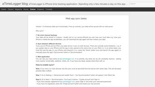 
                            10. Web app sync (beta) | aTimeLogger blog