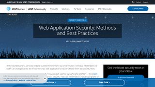 
                            12. Web Application Security: Methods and Best Practices | AlienVault