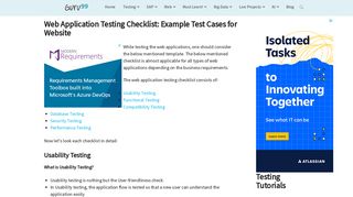 
                            5. Web Application Testing Checklist: Example Test Cases for Website