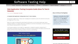 
                            9. Web Application Testing Complete Guide (How to Test a Website)