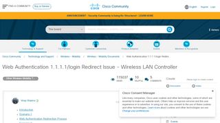 
                            5. Web Authentication 1.1.1.1/login Redire... - Cisco Community
