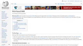 
                            2. Web-based SSH - Wikipedia