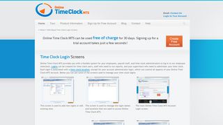 
                            7. Web Based Time Clock Login Screens - Online Time Clock MTS