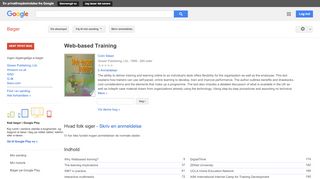 
                            7. Web-based Training - Resultat for Google Books