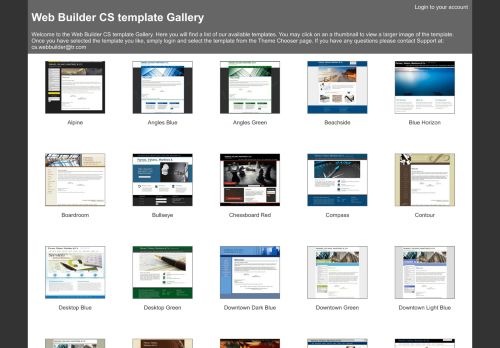 
                            7. Web Builder CS Template Gallery