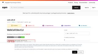 
                            8. web-cell-cli - npm