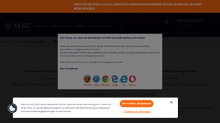 
                            4. Web Check-In | MSC Kreuzfahrten