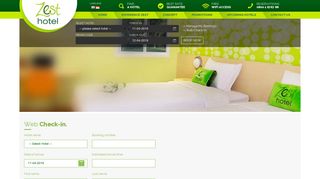 
                            1. Web Check-In - Zest Hotel