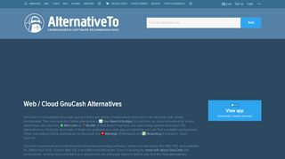
                            12. Web / Cloud GnuCash Alternatives - AlternativeTo.net