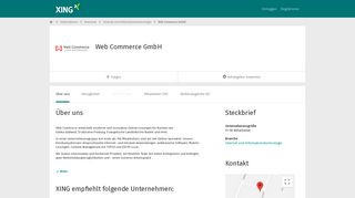 
                            5. Web Commerce GmbH als Arbeitgeber | XING Unternehmen