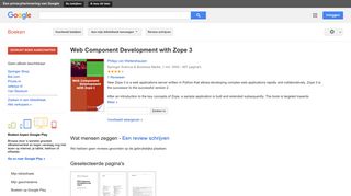 
                            5. Web Component Development with Zope 3