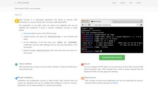 
                            9. Web Console — Web-based SSH in your browser