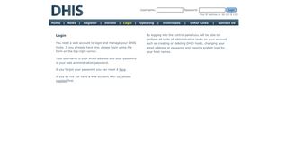 
                            13. Web Control Panel Login - DHIS.org