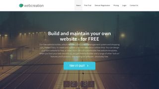 
                            10. Web Creation - Free website design and builder