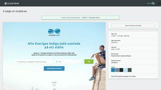 
                            9. Web Design Example | A page on oxojob.se | Crayon - Crayon.co