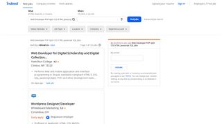 
                            12. Web Developer PHP AJAX CSS HTML Javascript SQL jobs - Indeed