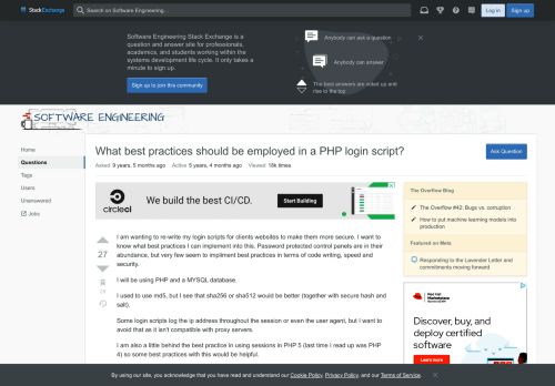 
                            12. web development - What best practices should be employed in a PHP ...
