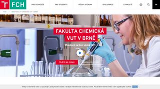 
                            11. Web fakulty chemické VUT v Brně