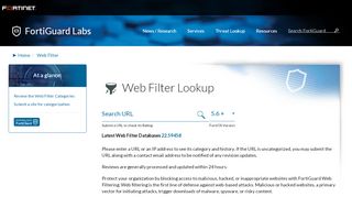 
                            7. Web Filter Lookup | FortiGuard