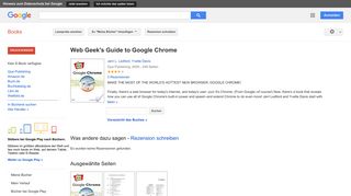 
                            10. Web Geek's Guide to Google Chrome