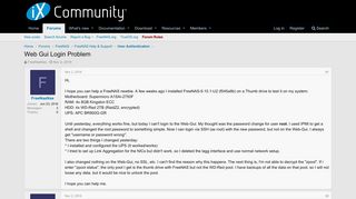 
                            2. Web Gui Login Problem | FreeNAS Community - FreeNAS Forums