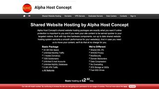 
                            8. Web Hosting by Alpha Host Concept