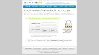 
                            9. WEB HOSTING CONTROL PANEL: Secure Login - Free ...