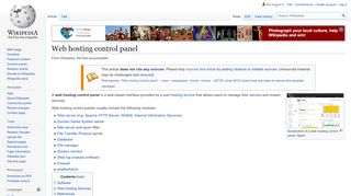 
                            13. Web hosting control panel - Wikipedia