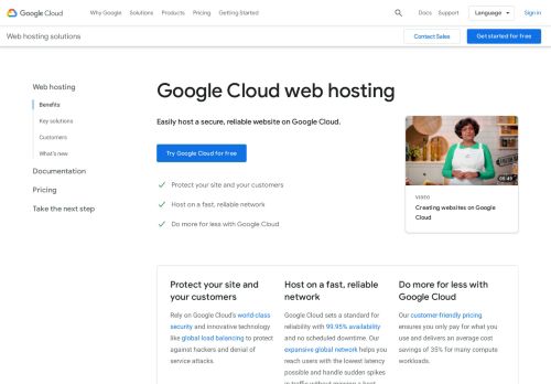 
                            10. Web Hosting for Small Business | Solutions | Google Cloud