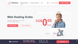 
                            2. Web Hosting Gratis con PHP, MySQL y cPanel, Sin ... - 000Webhost