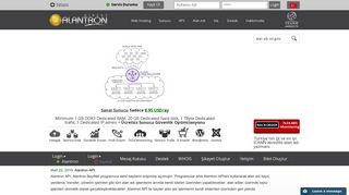 
                            9. Web Hosting, VPS, Sunucu Kiralama, Alan Adı Yazmanı: Alantron ...