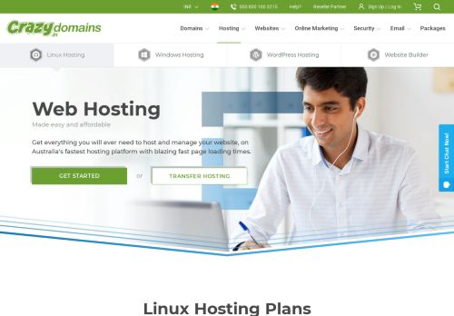 
                            5. Web Hosting | Website Hosting India, cPanel & Plesk - CrazyDomains