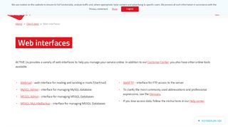 
                            9. Web interface | Active24