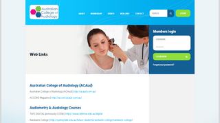 
                            10. Web Links - Australian College of Audiology Ltd