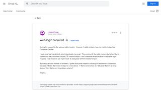 
                            2. web login required - Google Product Forums