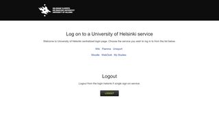 
                            4. Web Login Service - helsinki.fi