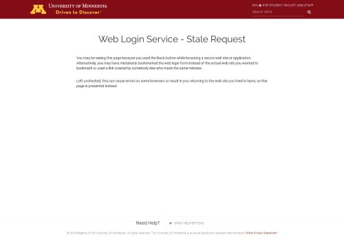 
                            11. Web Login Service - Stale Request