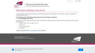 
                            4. Web Logon to GApps - CityU Email - City University of Hong Kong