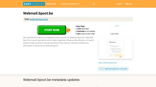 
                            13. Web Mail Bpost (Webmail.bpost.be) - Outlook Web App - Easycounter