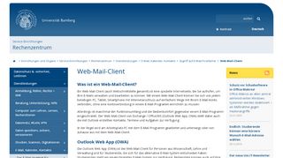
                            7. Web-Mail-Client - Otto-Friedrich-Universität Bamberg