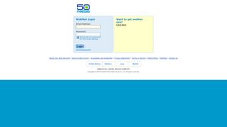 
                            9. Web Mail Login - 50megs