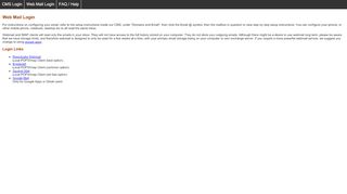 
                            1. Web Mail Login - Content Management System - CMS Login