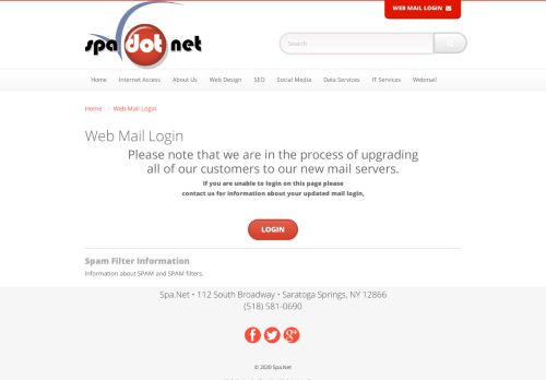 
                            2. Web Mail Login - Spa.Net