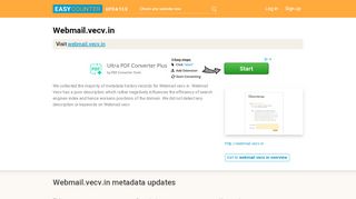 
                            5. Web Mail Vecv (Webmail.vecv.in) - Outlook Web App - Easycounter