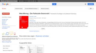 
                            8. Web Mining - Die Fallstudie Swarovski: Theoretische Grundlagen und ...