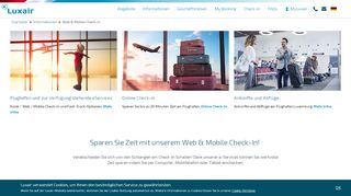 
                            6. Web & Mobile Check-In | Luxair